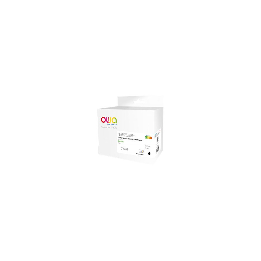 Produktbild för OWA - svart - kompatibel - återanvänd - bläckpatron (alternativ för: Epson T7441)