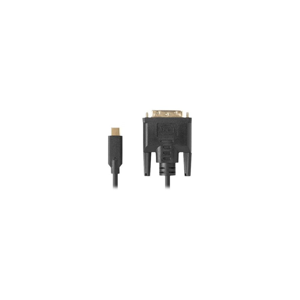 Produktbild för Lanberg - videoadapterkabel - USB-C till DVI-D - 3 m