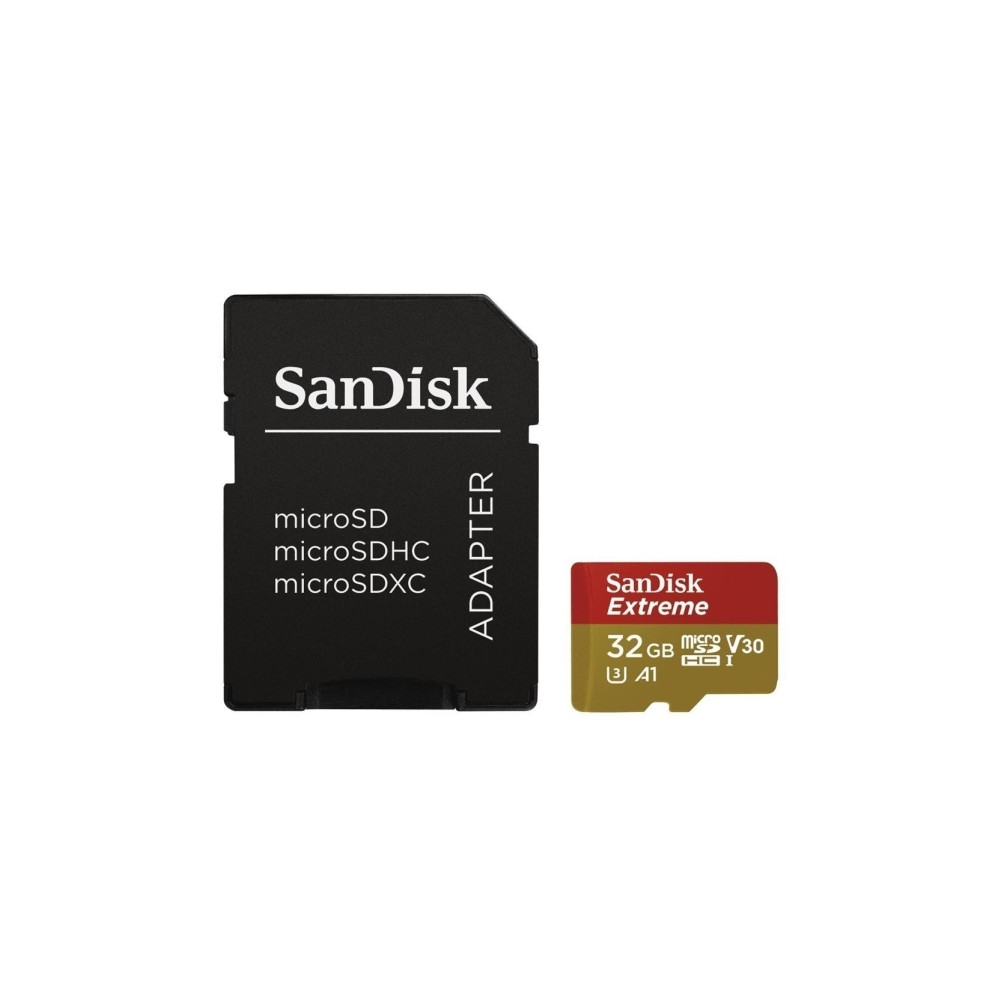 Produktbild för SanDisk Extreme - flash-minneskort - 32 GB - microSDHC UHS-I
