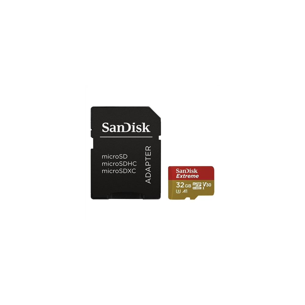 Produktbild för SanDisk Extreme - flash-minneskort - 32 GB - microSDHC UHS-I