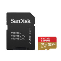 Produktbild för SanDisk Extreme - flash-minneskort - 32 GB - microSDHC UHS-I