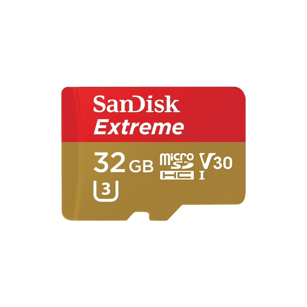 Produktbild för SanDisk Extreme - flash-minneskort - 32 GB - microSDHC UHS-I