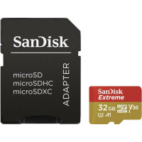 Produktbild för SanDisk Extreme - flash-minneskort - 32 GB - microSDHC UHS-I