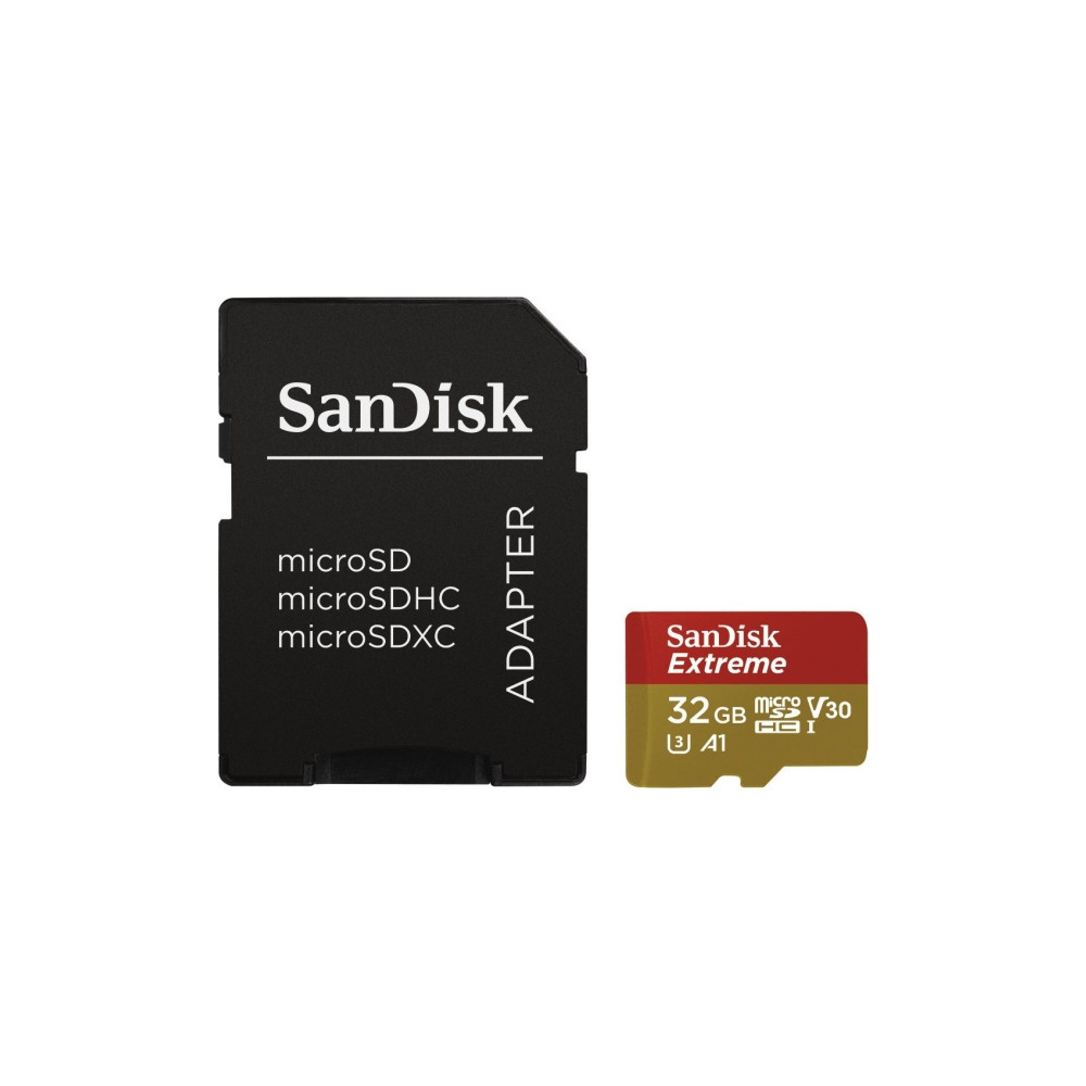 Produktbild för SanDisk Extreme - flash-minneskort - 32 GB - microSDHC UHS-I