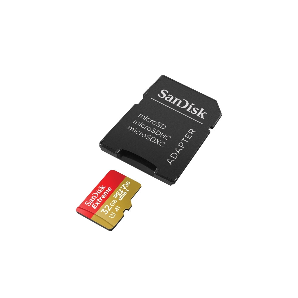 Produktbild för SanDisk Extreme - flash-minneskort - 32 GB - microSDHC UHS-I