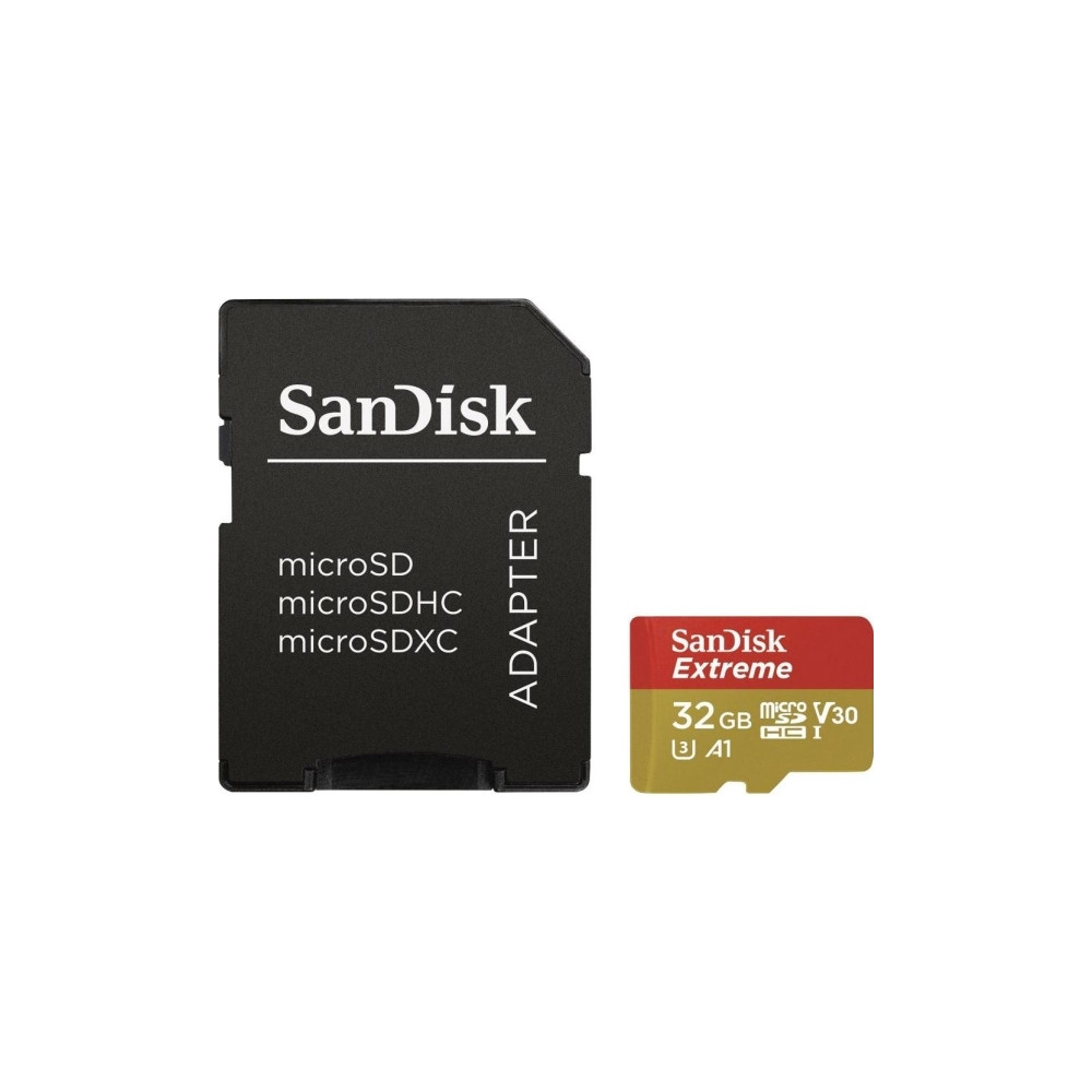 Produktbild för SanDisk Extreme - flash-minneskort - 32 GB - microSDHC UHS-I
