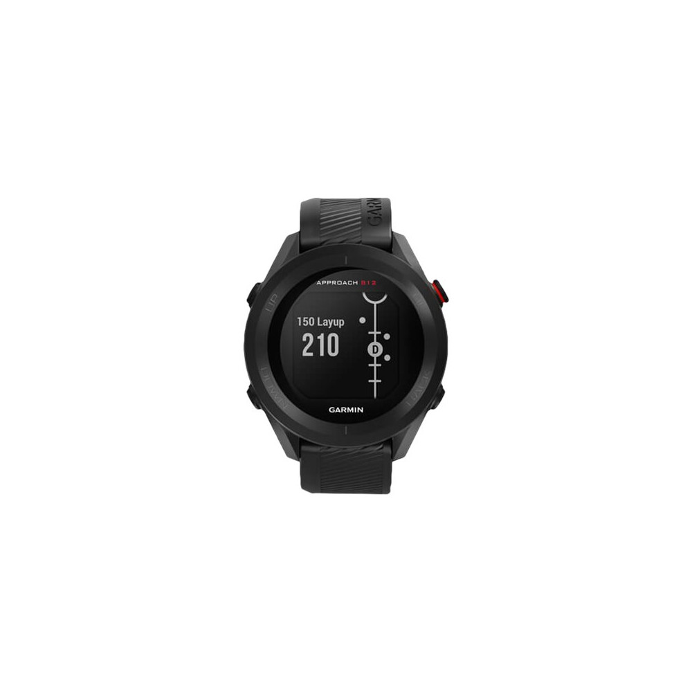 Produktbild för Garmin Approach S12 - svart - sportklocka med rem - 125 MB
