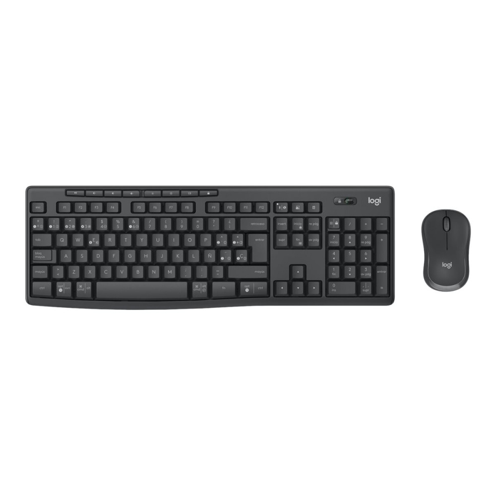 Produktbild för Logitech MK370 Combo for Business - sats med tangentbord och mus - QWERTY - USA, internationellt - grafit Inmatningsenhet
