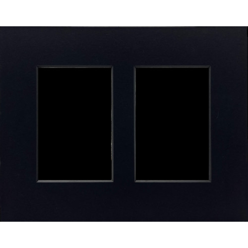 FOCUS Focus Passepartout Black w. black core 24x30 Collage 2 images