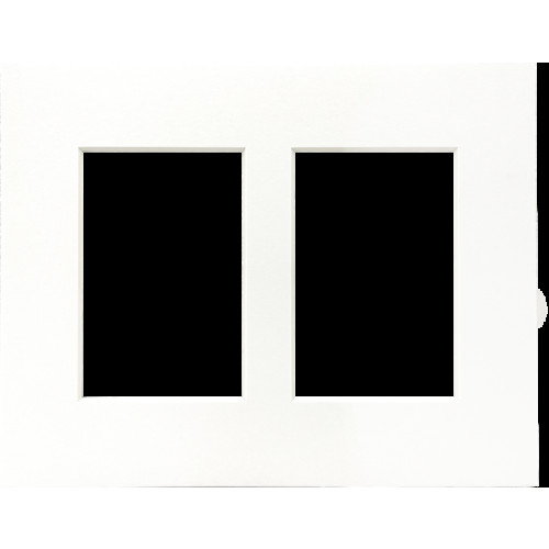 FOCUS Focus Passepartout White w. white core 24x30 Collage 2 images