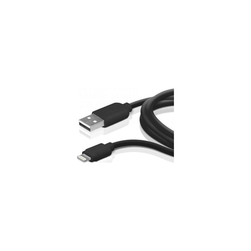 Produktbild för SBS TECABLEUSBIP589W, 1 m, Lightning, USB A, Hankoppling, Ha...