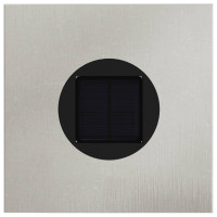 Produktbild för Solar LED Stig Ljus 2 pcs Silver Rostfritt stål