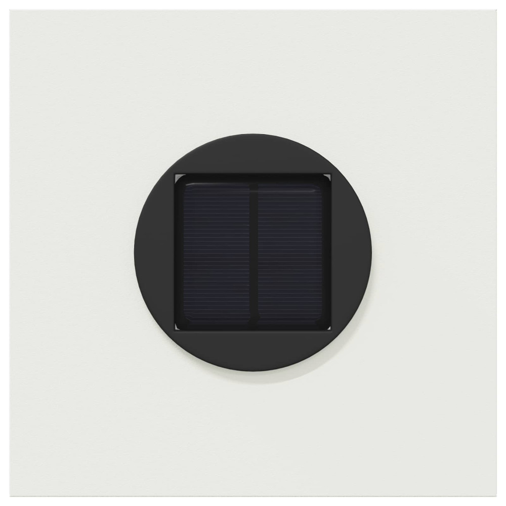Produktbild för Solar LED Stig Ljus 2 pcs Vit Kallvalsat stål