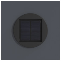 Produktbild för Solar LED Stig Ljus 2 pcs Antracit Kallvalsat stål