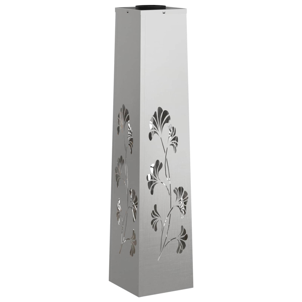 Produktbild för Solar LED Stig Ljus 2 pcs Silver Rostfritt stål