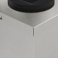 Produktbild för Solar LED Stig Ljus 2 pcs Silver Rostfritt stål