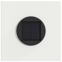 Produktbild för Solar LED Stig Ljus 2 pcs Vit Kallvalsat stål
