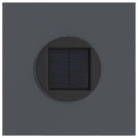 Produktbild för Solar LED Stig Ljus 2 pcs Antracit Kallvalsat stål