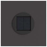 Produktbild för Solar LED Stig Ljus 2 pcs Svart Kallvalsat stål