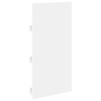 Produktbild för Tidningshylla med hylla Vit 51 x 11 x 102 cm Konstruerat trä