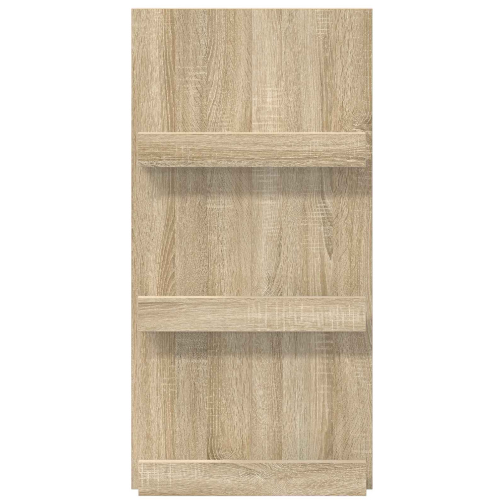 Produktbild för Tidningshylla Sonoma-ek 51 x 11 x 102 cm Konstruerat trä