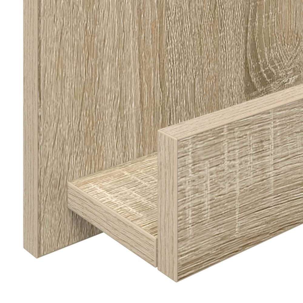 Produktbild för Tidningshylla Sonoma-ek 51 x 11 x 102 cm Konstruerat trä