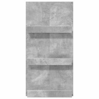Produktbild för Tidningshylla Betonggrå 51 x 11 x 102 cm Konstruerat trä