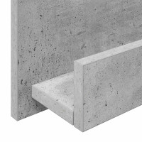 Produktbild för Tidningshylla Betonggrå 51 x 11 x 102 cm Konstruerat trä