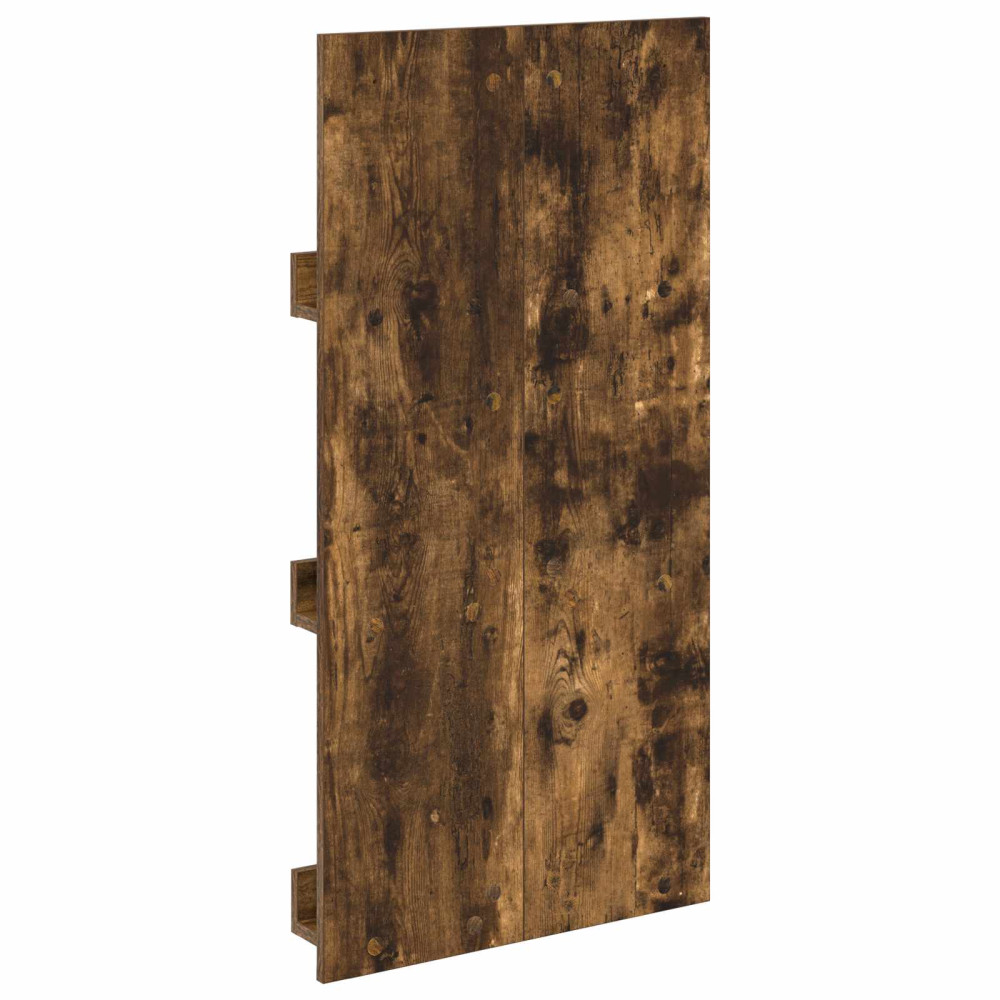 Produktbild för Tidningshylla Rökt ek 51 x 11 x 102 cm Konstruerat trä