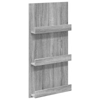 Produktbild för Tidningshylla Grå Sonoma 51 x 11 x 102 cm Konstruerat trä