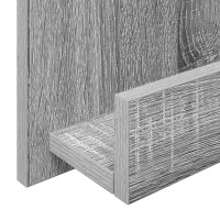 Produktbild för Tidningshylla Grå Sonoma 51 x 11 x 102 cm Konstruerat trä