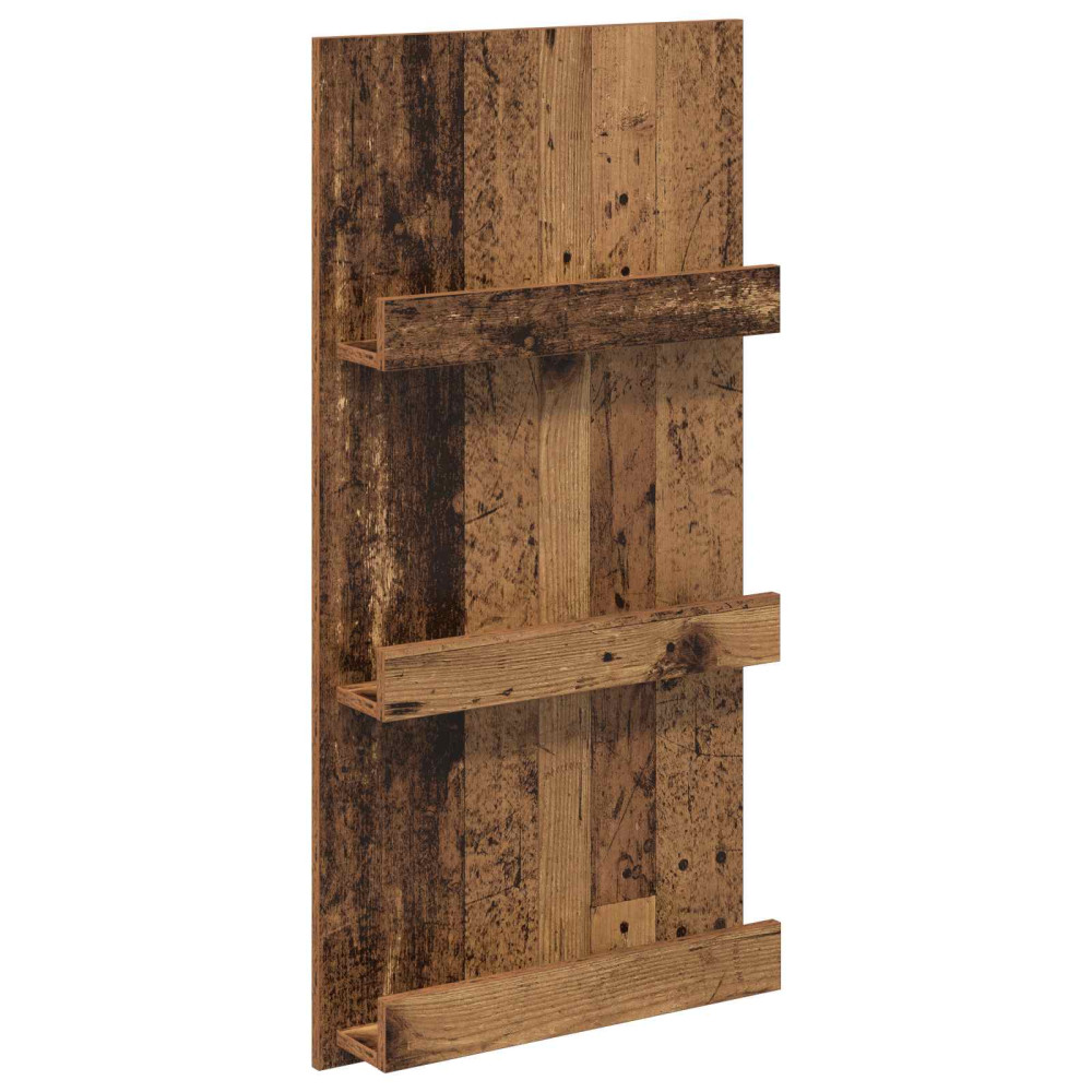 Produktbild för Tidningshylla Gammalt trä 51 x 11 x 102 cm Konstruerat trä