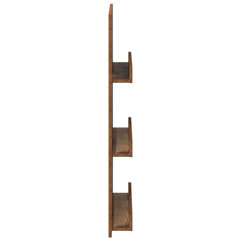 Produktbild för Tidningshylla Gammalt trä 51 x 11 x 102 cm Konstruerat trä