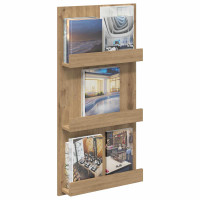 Produktbild för Tidningshylla Artisan Ek 51 x 11 x 102 cm Konstruerat trä