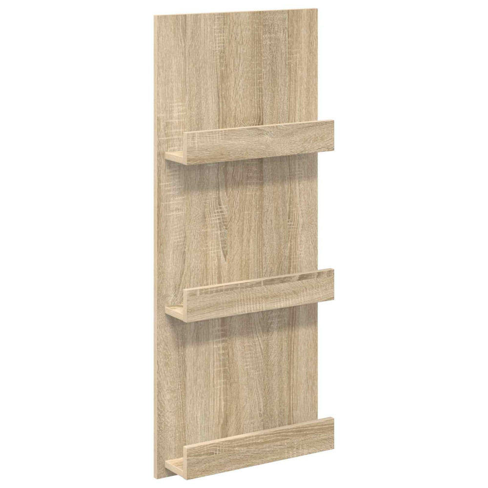 Produktbild för Tidningshylla Sonoma-ek 43 x 11 x 102 cm Konstruerat trä