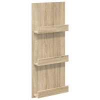 Produktbild för Tidningshylla Sonoma-ek 43 x 11 x 102 cm Konstruerat trä