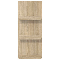 Produktbild för Tidningshylla Sonoma-ek 43 x 11 x 102 cm Konstruerat trä