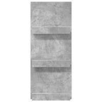 Produktbild för Tidningshylla Betonggrå 43 x 11 x 102 cm Konstruerat trä