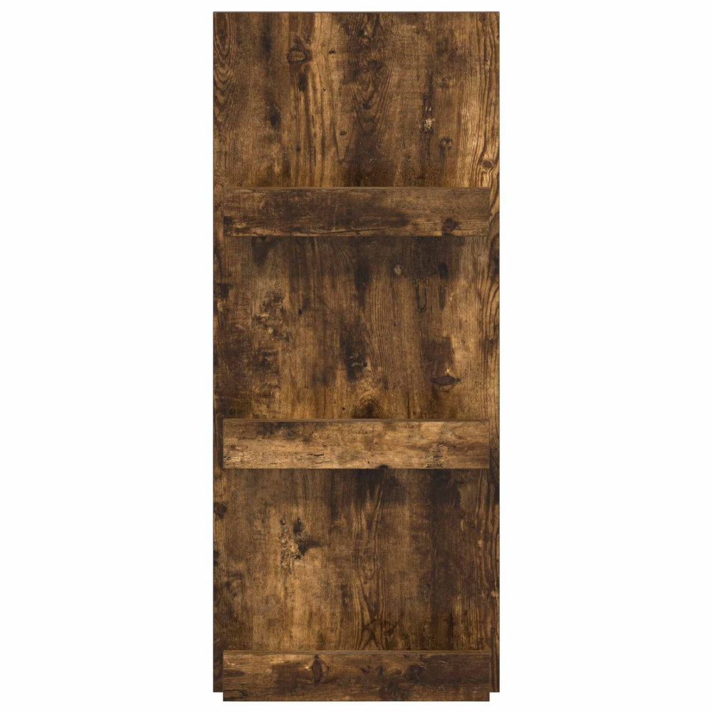Produktbild för Tidningshylla Rökt ek 43 x 11 x 102 cm Konstruerat trä