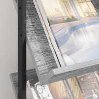 Produktbild för Tidningshylla Grå Sonoma 68 x 40 x 123.5 cm Konstruerat trä