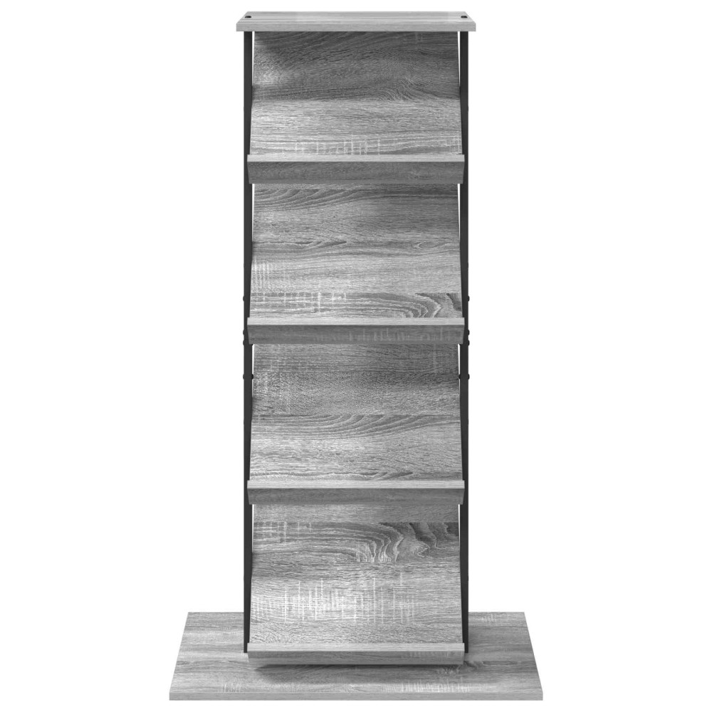 Produktbild för Tidningshylla Grå Sonoma 68 x 40 x 123.5 cm Konstruerat trä