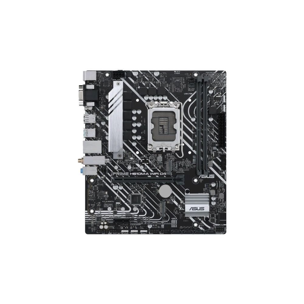Produktbild för ASUS PRIME H610M-A WIFI D4 - moderkort - micro ATX - LGA1700-uttag - H610