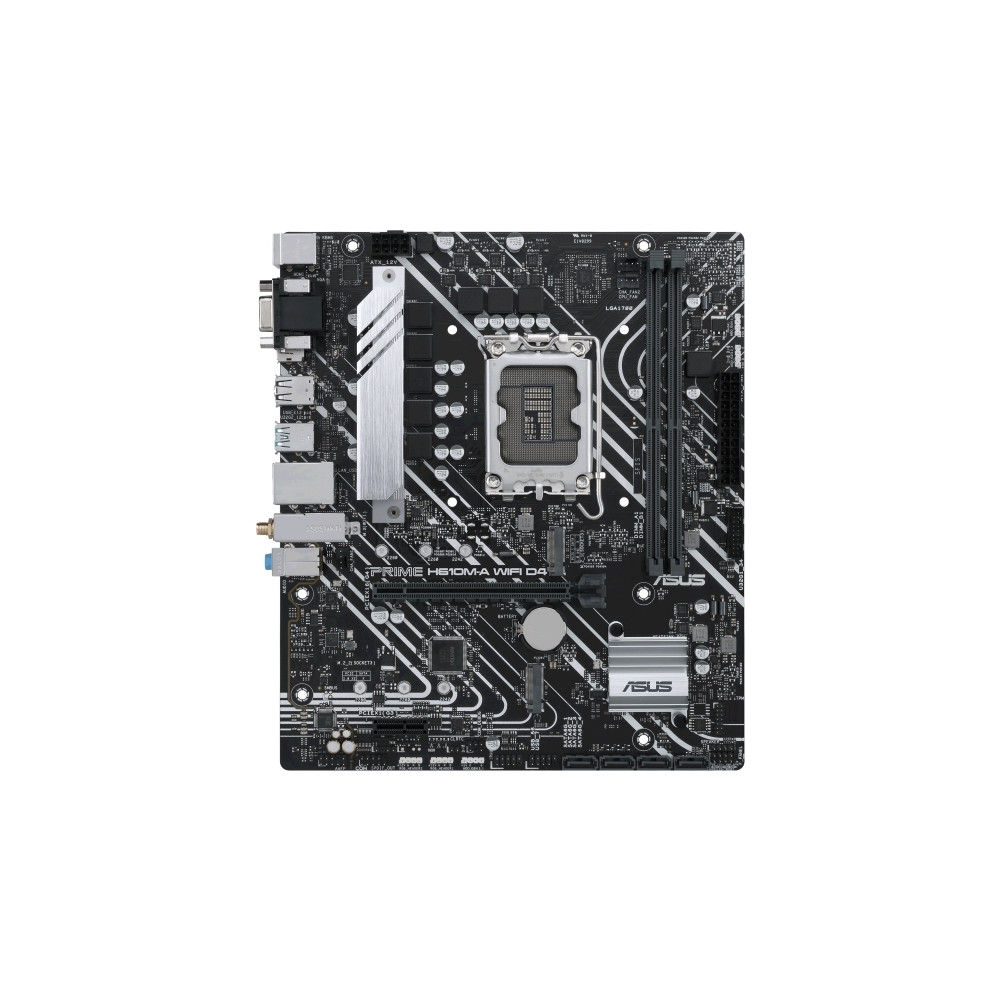 Produktbild för ASUS PRIME H610M-A WIFI D4 - moderkort - micro ATX - LGA1700-uttag - H610