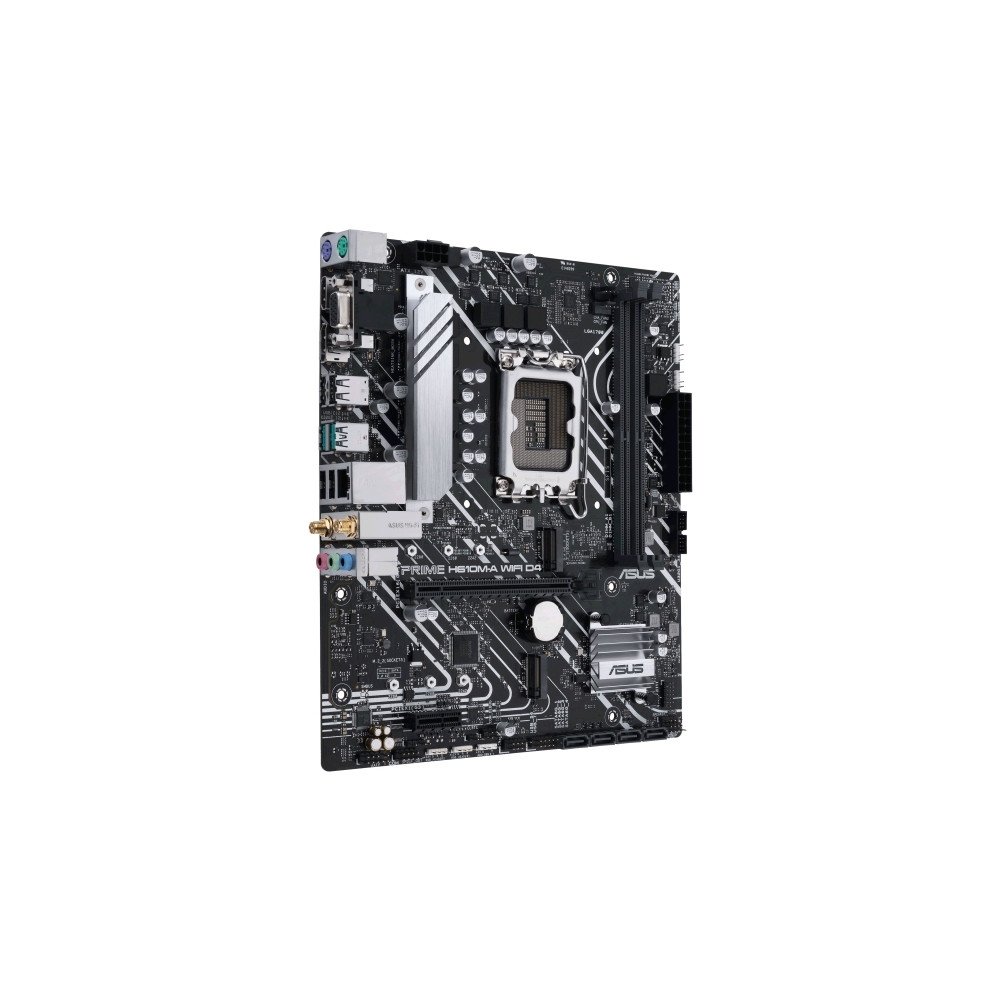 Produktbild för ASUS PRIME H610M-A WIFI D4 - moderkort - micro ATX - LGA1700-uttag - H610
