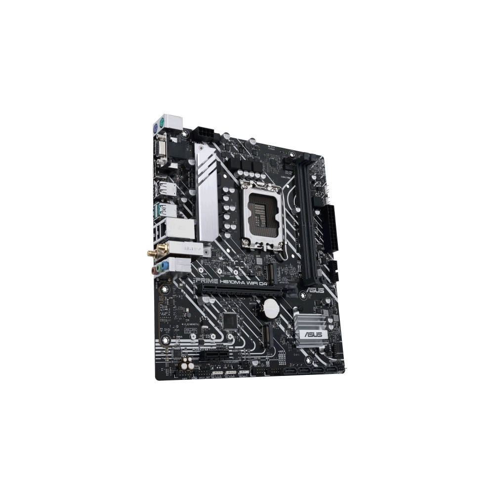 Produktbild för ASUS PRIME H610M-A WIFI D4 - moderkort - micro ATX - LGA1700-uttag - H610