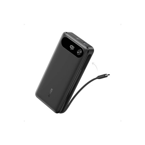 ANKER Anker power bank - inbyggd USB-C-kabel - 2 x USB-C, USB - 87 watt