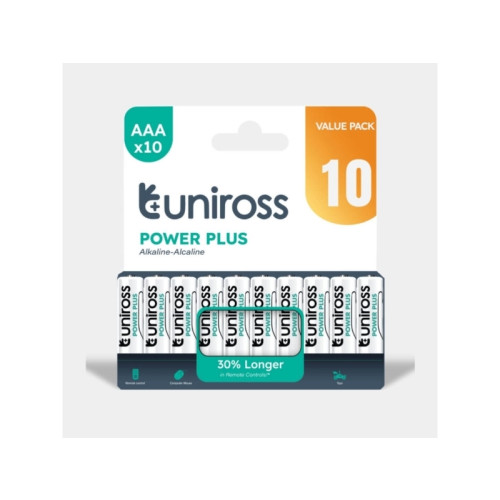 Uniross Batteries Uniross Power Plus AAA / LR3 standardbatterier 1100 mAh, 10...