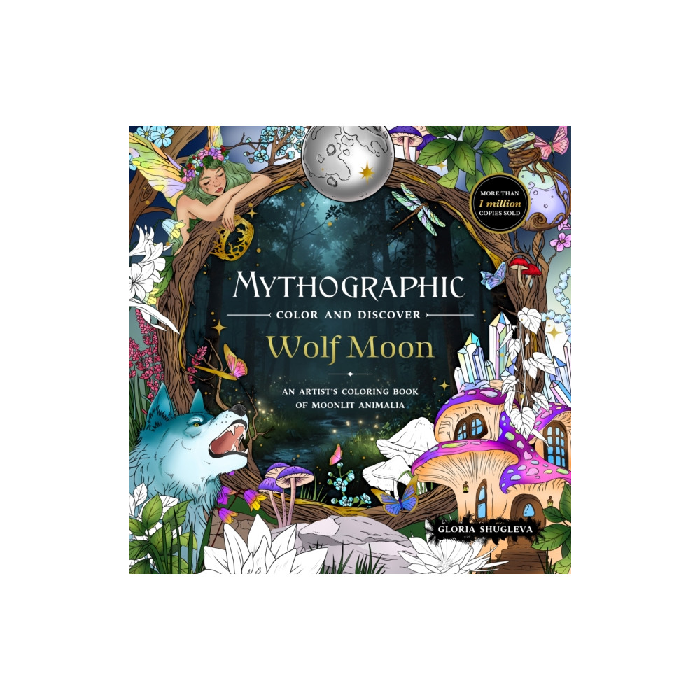 Produktbild för Mythographic Color and Discover: Wolf Moon (häftad, eng)