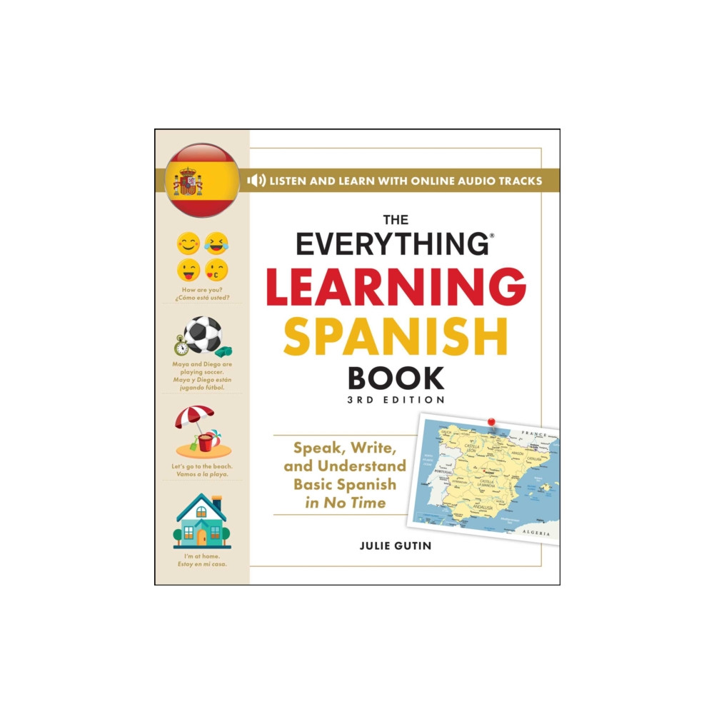 Produktbild för The Everything Learning Spanish Book, 3rd Edition (häftad, eng)