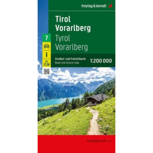 Freytag-Berndt Tirol - Vorarlmountain, Road and Leisure Map
